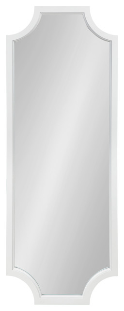 Hogan Framed Scallop Full Length Wall, White Framed Full Length Mirrors