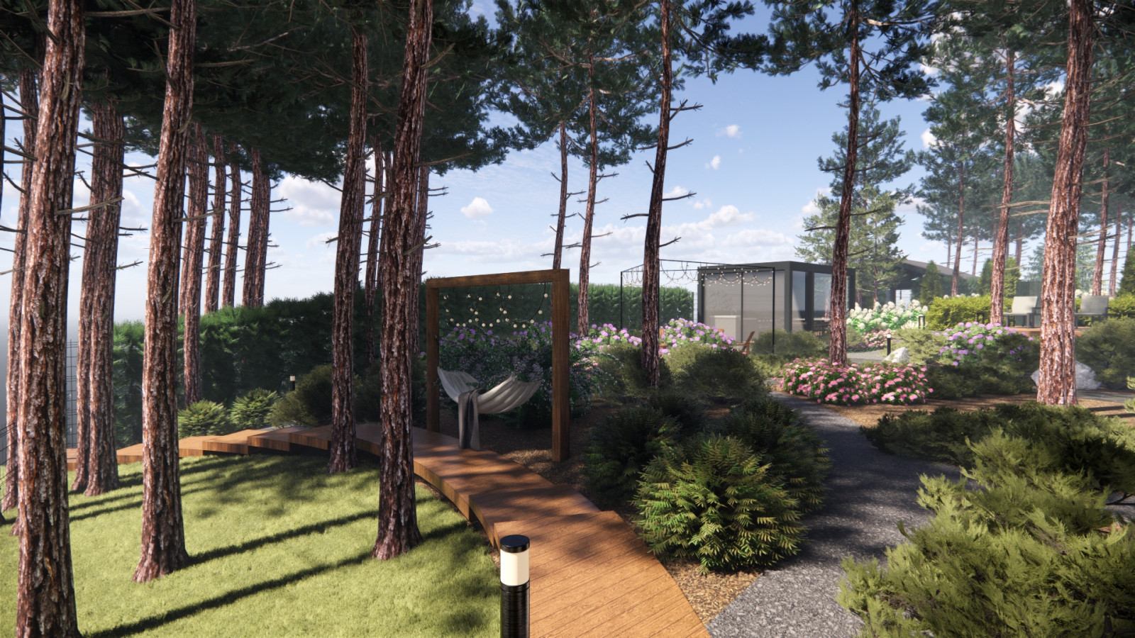 Парящая дорожка из доски