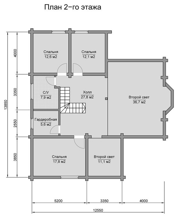 Дом из клееного бруса "Сказка"