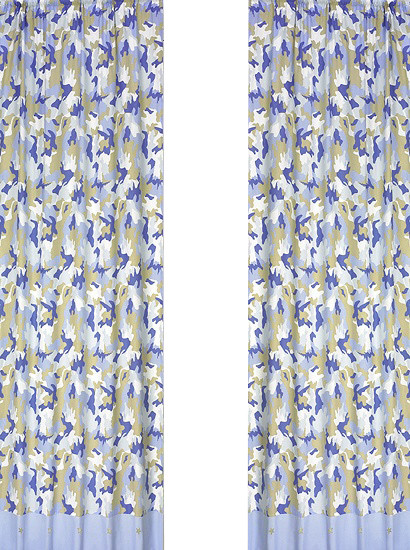 Camo Blue Window Panels (Set of 2)