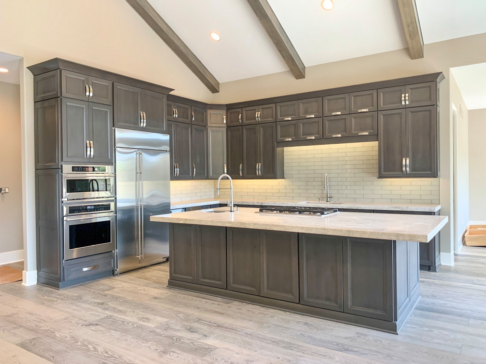 Photo of a contemporary kitchen in Indianapolis.