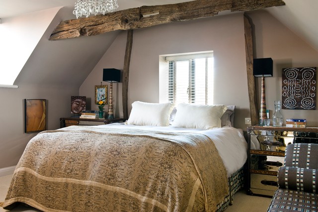 Eclectic Barn Conversion eklektisk-sovevaerelse