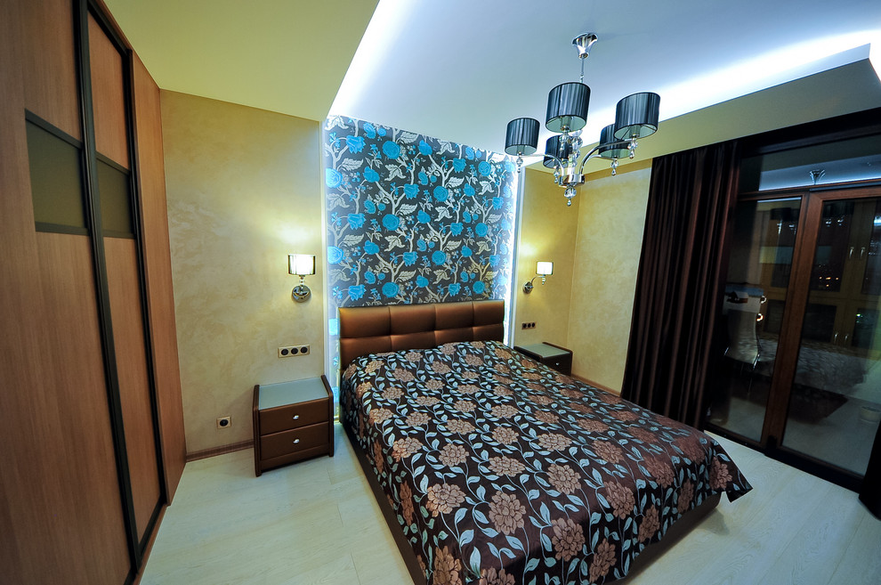 Скай Форт. Необычный интерьер квартиры площадью около 100 м2