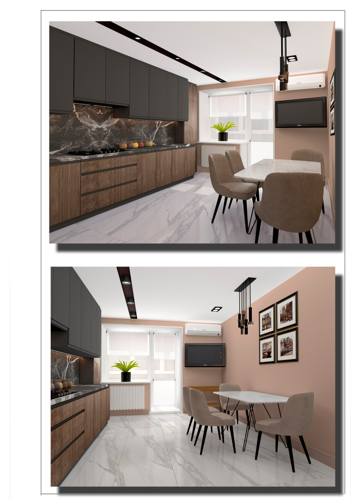 Дизайн проект двухкомнатной квартиры.