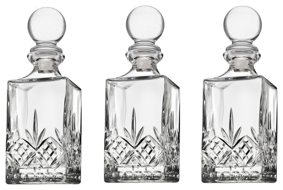 Dublin Mini Decanter Set of 3 Traditional Decanters by GODINGER