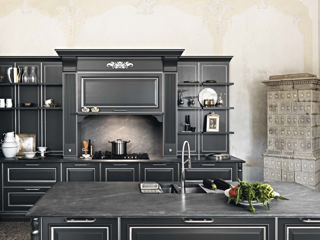 Elite - Silk-effect graphite lacquer klassisk-koekken