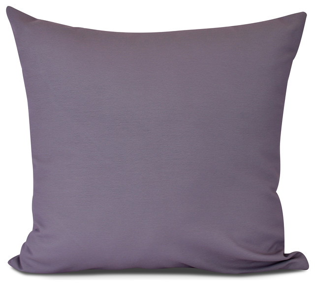 Solid Outdoor Pillow, Purple,16 x 16 inch