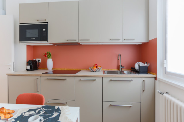 Geometrie colorate / mq. 65 nordico-cocina