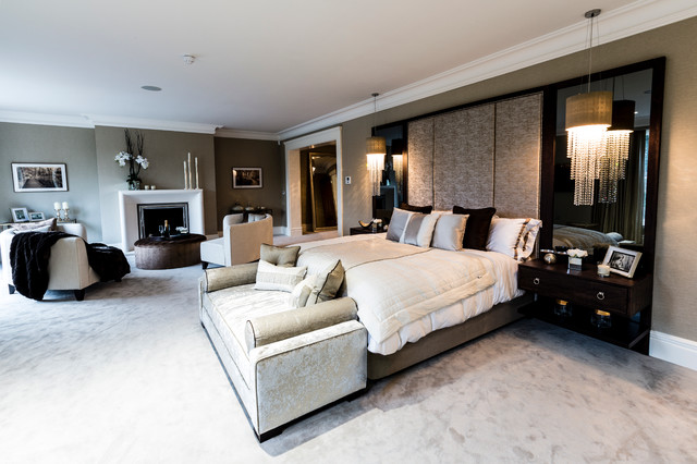 Kingswood, Surrey modern-schlafzimmer
