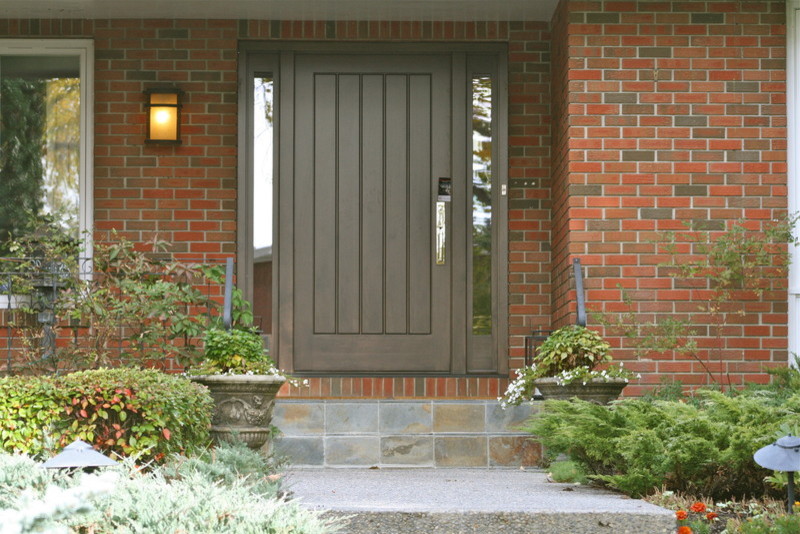 This is an example of a traditional entryway in Calgary.