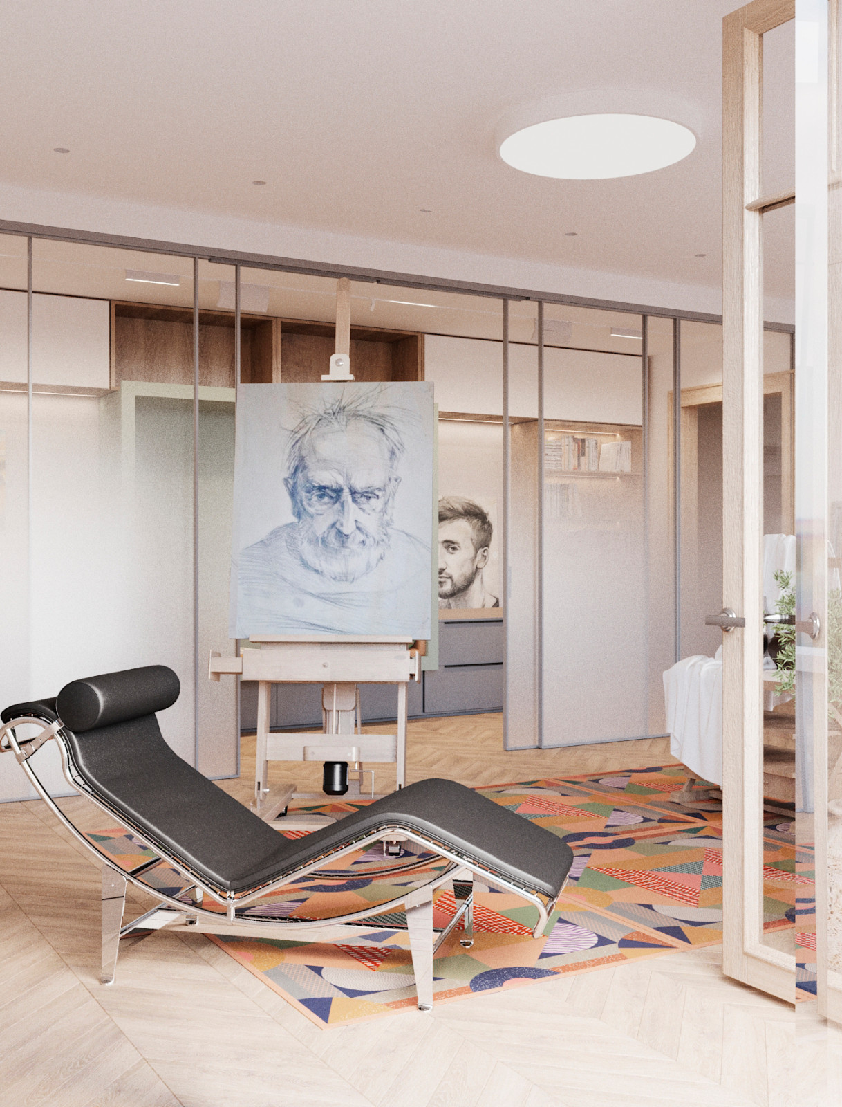 Квартира с художественной мастерской