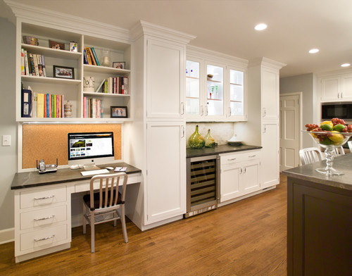 The Elements Of An Efficient Kitchen Office   Traditional Kitchen 