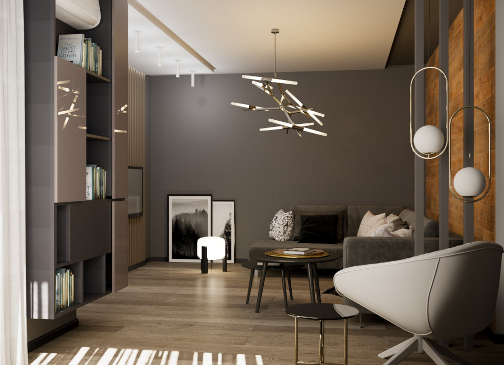 Интерьер 2-комнатной квартиры для молодого человека