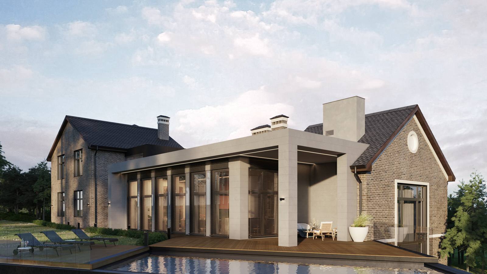 Архитектурный проект частного дома под Киевом