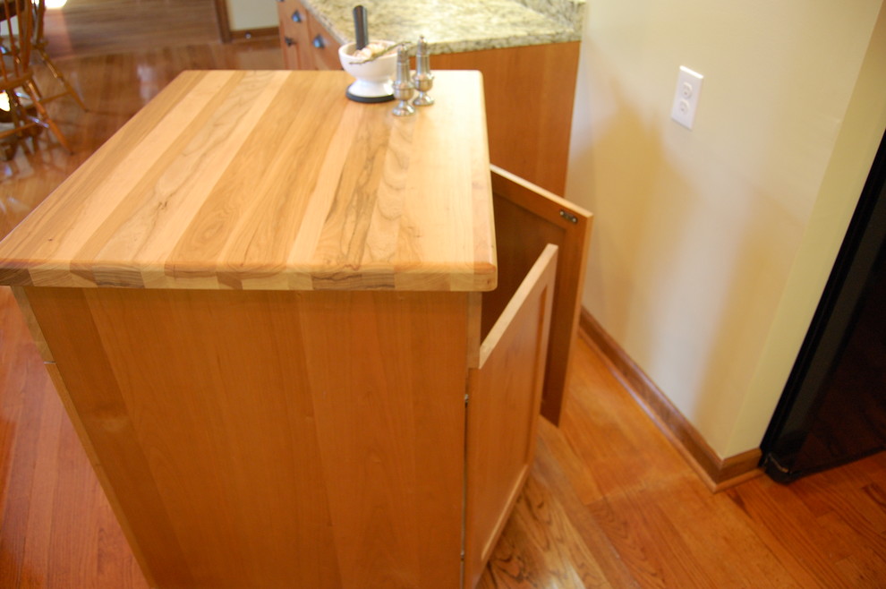 Inspiration for a rustic kitchen remodel in Raleigh