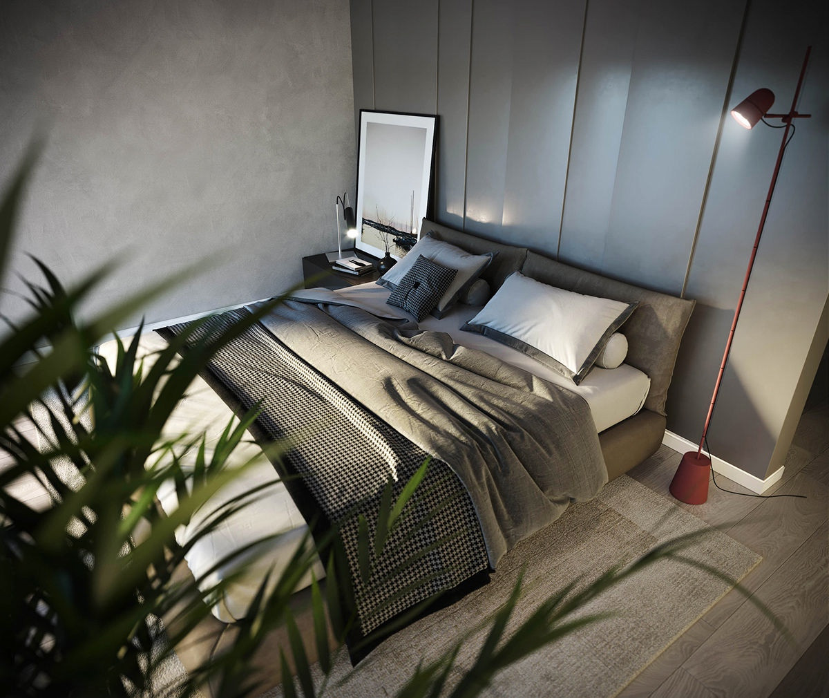 Двухэтажный дом в современном стилем