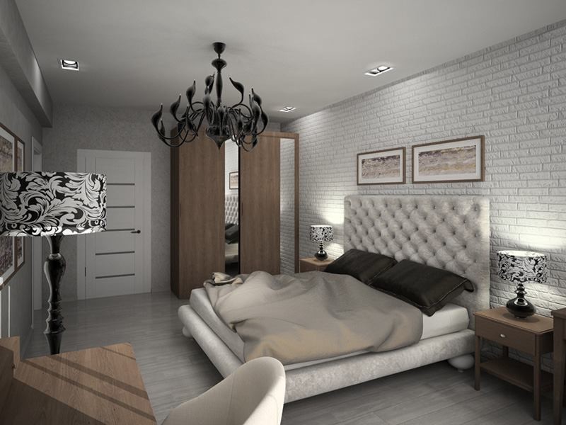 Спальня в стиле Лофт