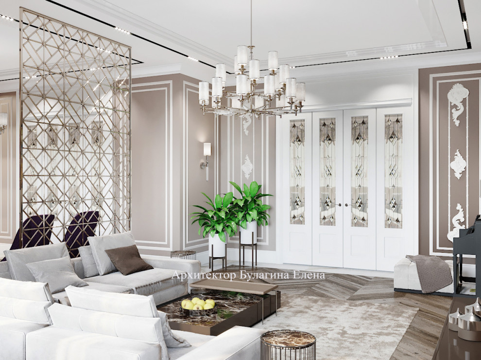 Гостиная в загородном доме