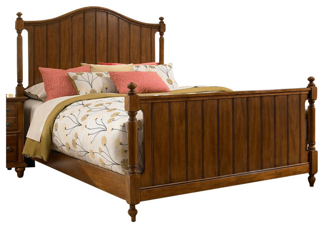 Broyhill Hayden Place Panel Bed in Light Cherry