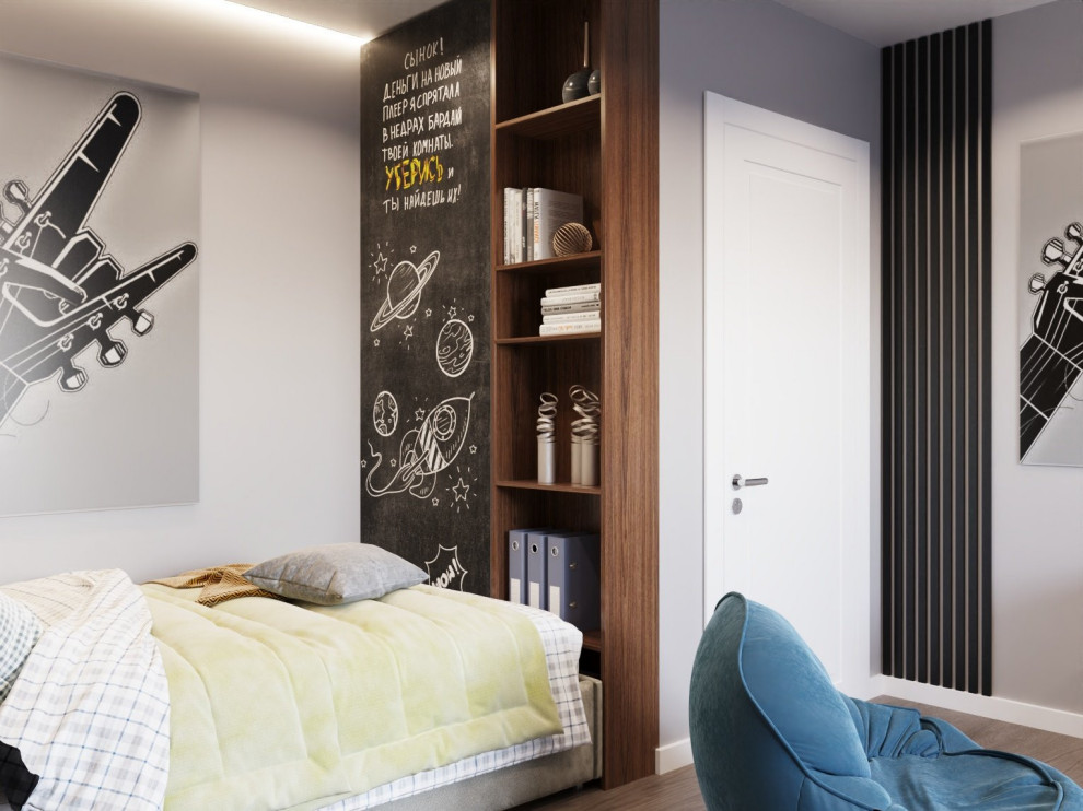 Дизайн детской комнаты для мальчика-подростка