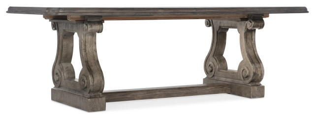 Woodlands Rectangle Dining Table With 2 22 Leaves Traditional Dining Tables By Buildcom Houzz
