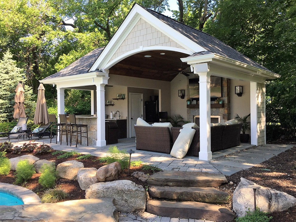 Wyckoff Pool Cabana - Traditional - Patio - New York - by DeLuccia
