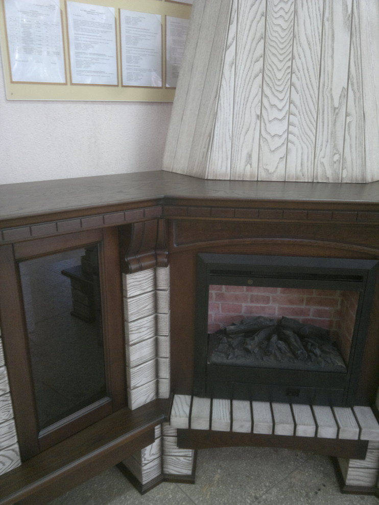 corner fireplace