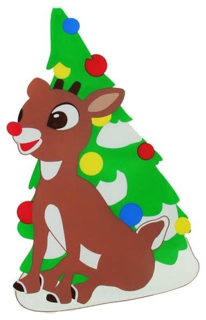 8 Rudolph The Red Nosed Reindeer Jelz Christmas Window Cling