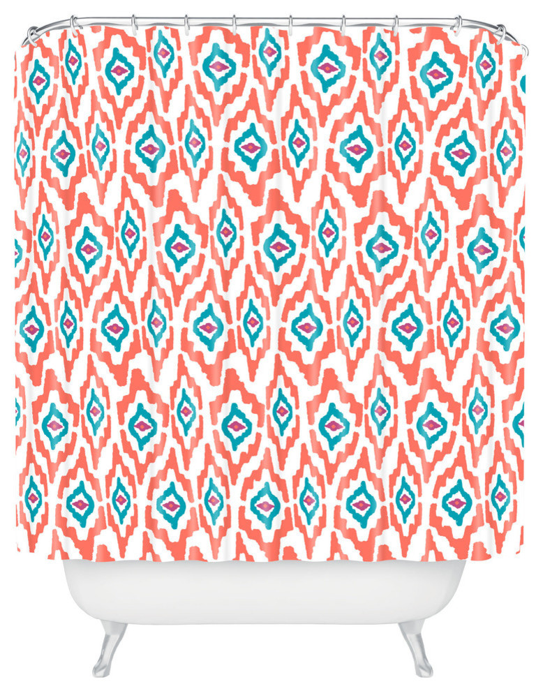 Zoe Wodarz Peachy Keen Shower Curtain, Standard 69"x72" Contemporary