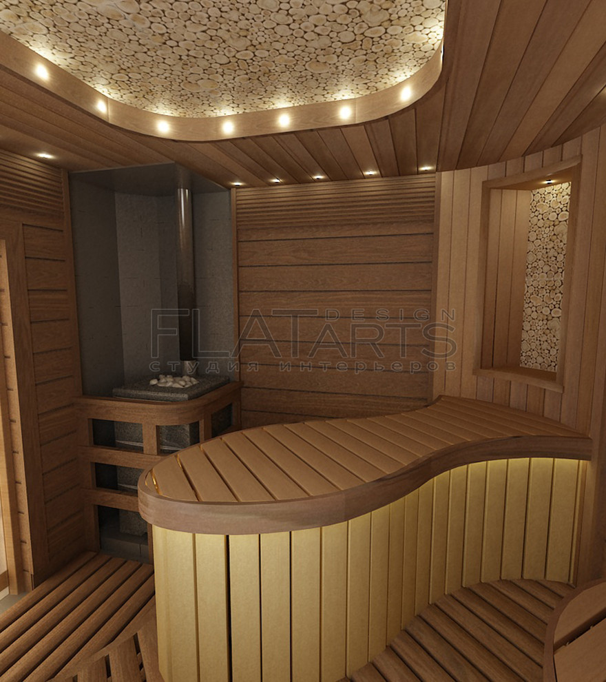 Дизайн банного комплекса 80 кв.м.
