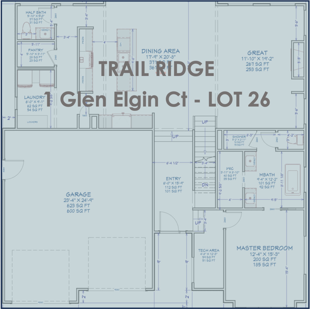 TRAIL RIDGE SUBDIVISION - 38 LOTS