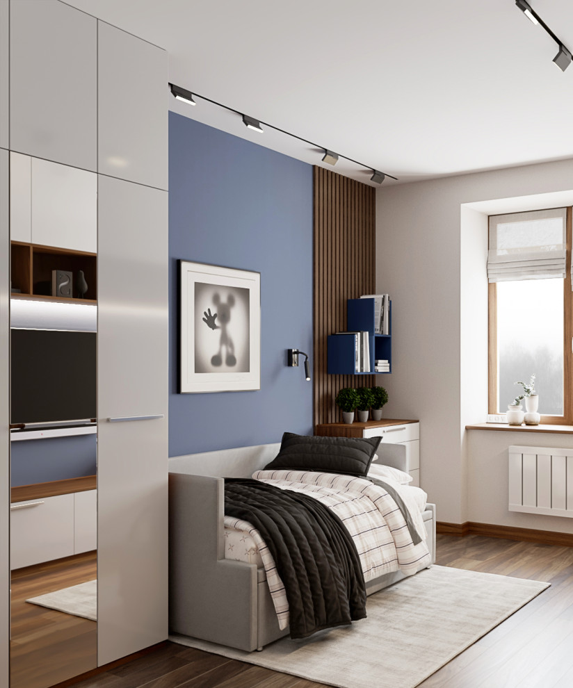 Современная городская квартира с панорамным остеклением в стиле ар-деко