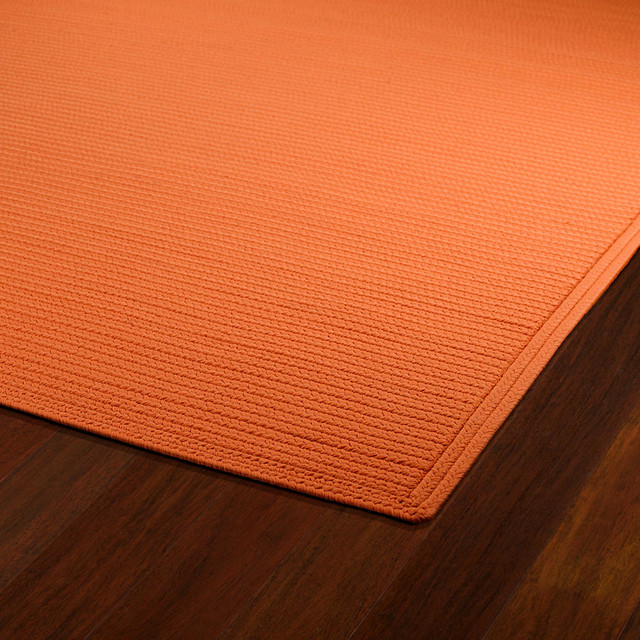Kaleen 3020 89 Solid Color Outdoor Rug Orange 9 0 X12