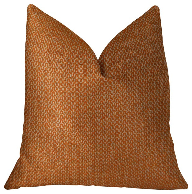 Plutus Lone Oak Cayenne Handmade Throw Pillow, 20"x26" Standard