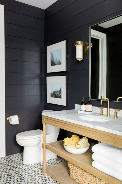 Modern Mountain Home classique-chic-salle-de-bain