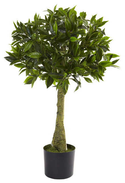 3' Bay Leaf Topiary, UV Resistant, Indoor and Outdoor