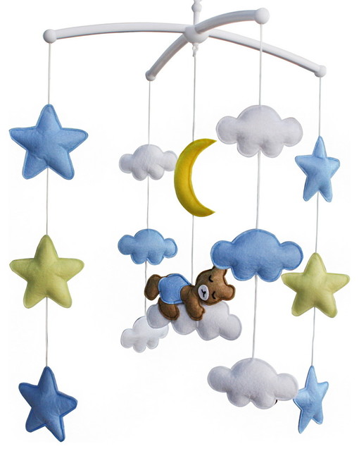 Musical Mobile Unisex Baby Crib Mobile Colorful Gift for Baby Whale