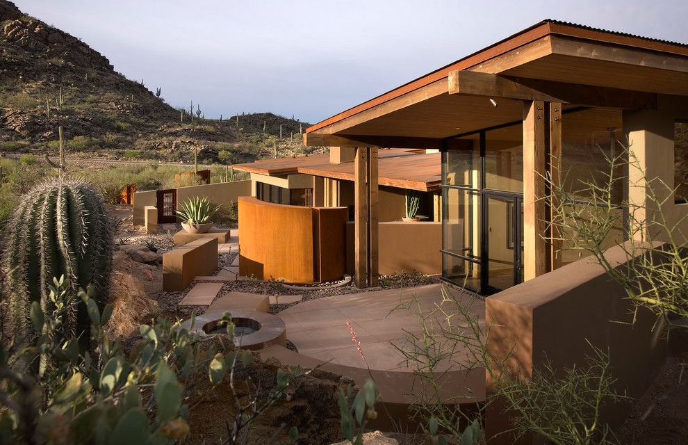 Design ideas for a one-storey exterior in Phoenix.