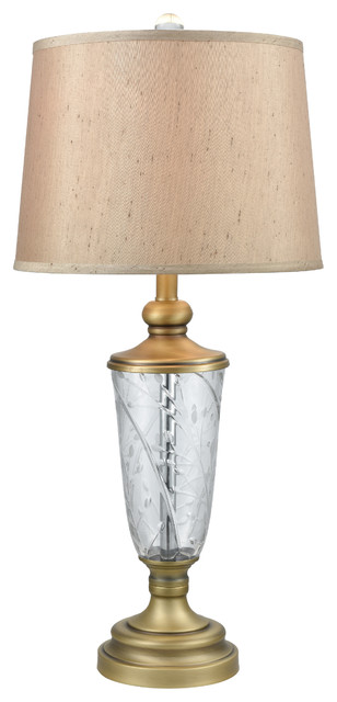 Cathedral 24 Lead Hand Cut Crystal Table Lamp Traditional Table Lamps By Dale Tiffany