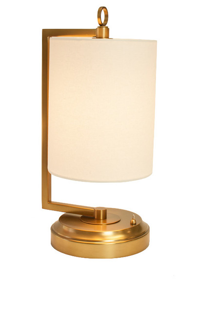 Jynn Cordless Lamp, Antique Brass, Rechargeable Battery Operated
