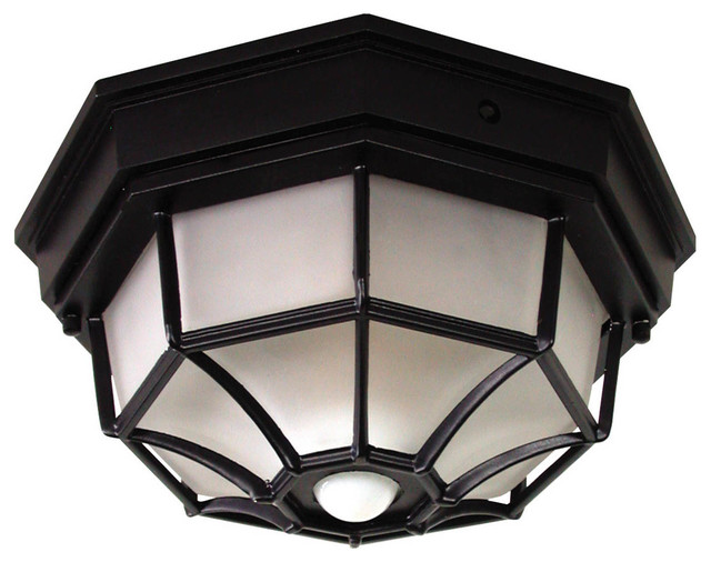Heathco 4 Bulb 25 W Black Candelabra Dualbrite Ceiling Lite Heathco 4 Bulb 25 W Black Candelabra Dualbrite Ceiling Lite