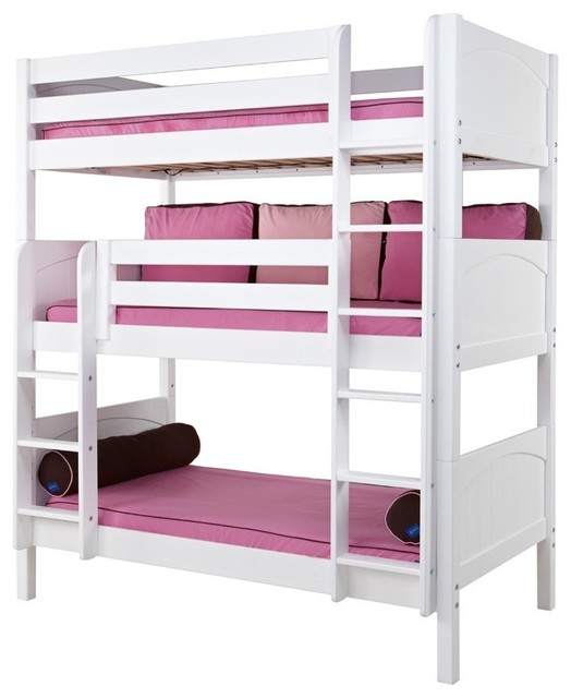 Stella Triple Bunk Bed Contemporary Beds By Totally Kids Stella Triple Bunk Bed Contemporary Beds By Totally Kids Fun Furniture Toys