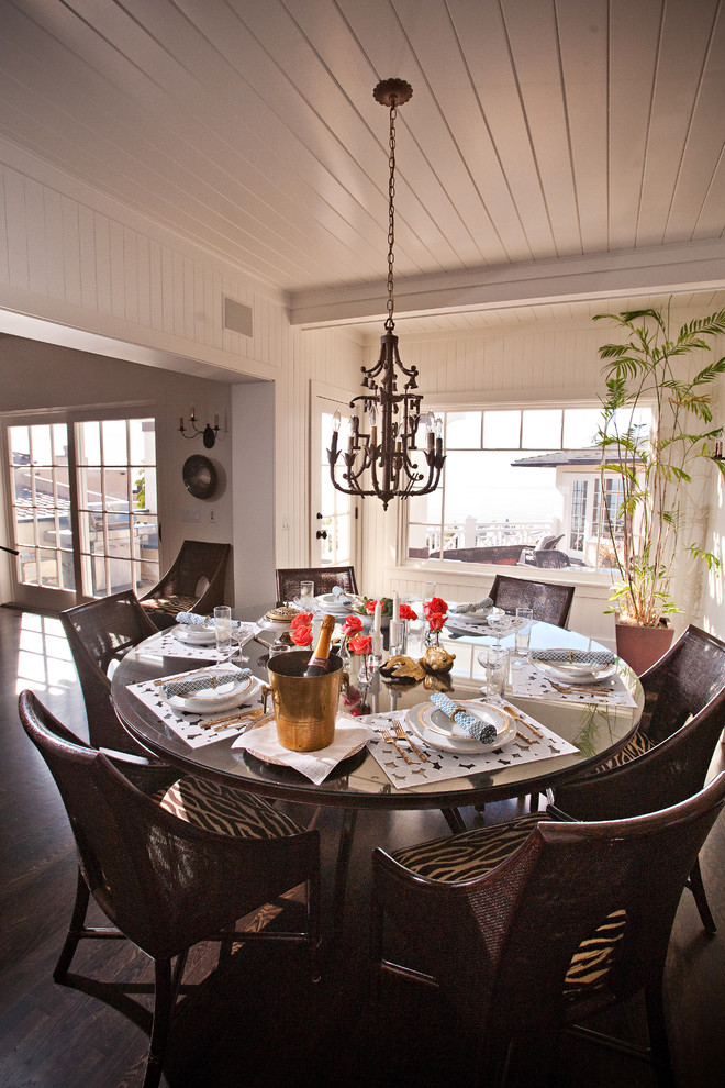 Dining room - eclectic dining room idea in San Diego