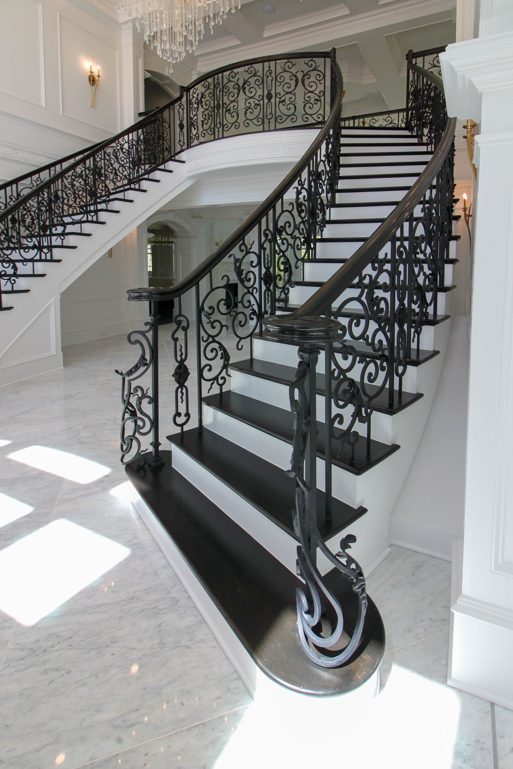 92_Grand Double Staircase in Exquisite Custom Home, Great Falls VA 22066