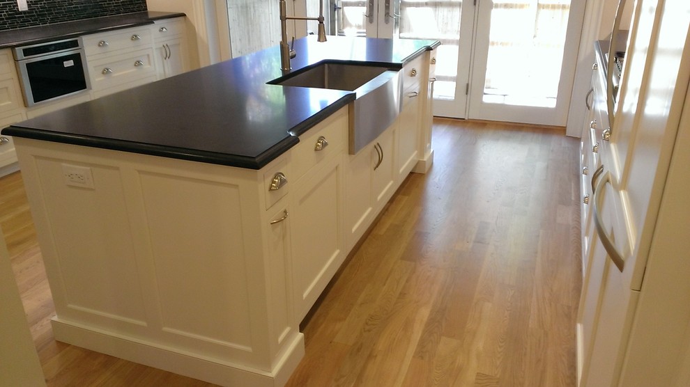 Transitional kitchen photo in Boston