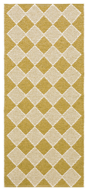 Dialog Woven Vinyl Floor Cloth, Yellow, 70x200 cm