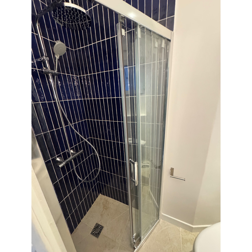 Projet Château-Landon, rénovation d'une cuisine, entrée & salle de bain.