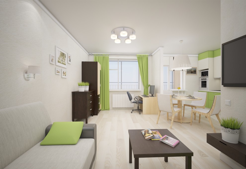 Квартира для молодой семьи в современном стиле