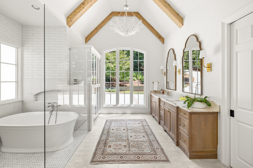 Master Bath Renovation & Wet Room - Transitional - Bathroom - Atlanta ...