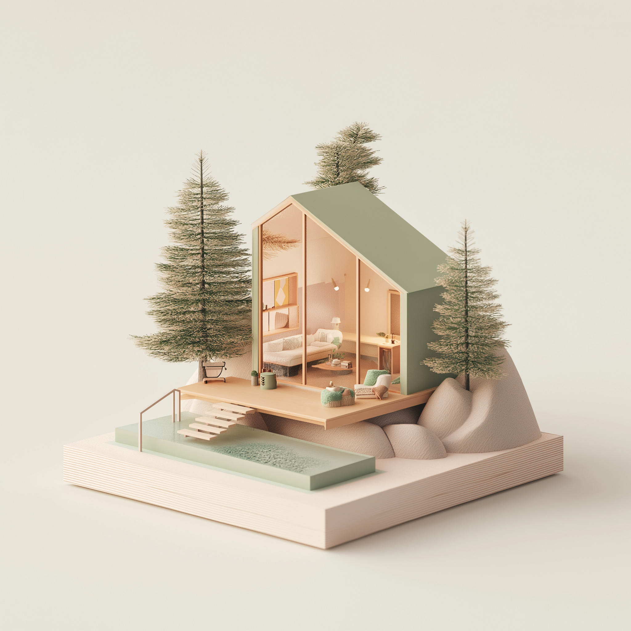 Axonomtrie maison passive